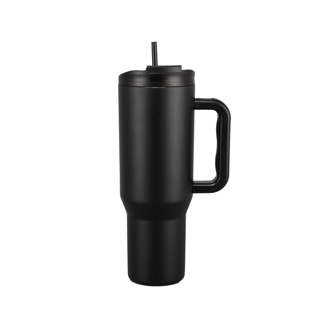 40oz of 40 oz Stainless Steel Insulated Tumbler with Handle, Straw Lid & Double-Wall Construction