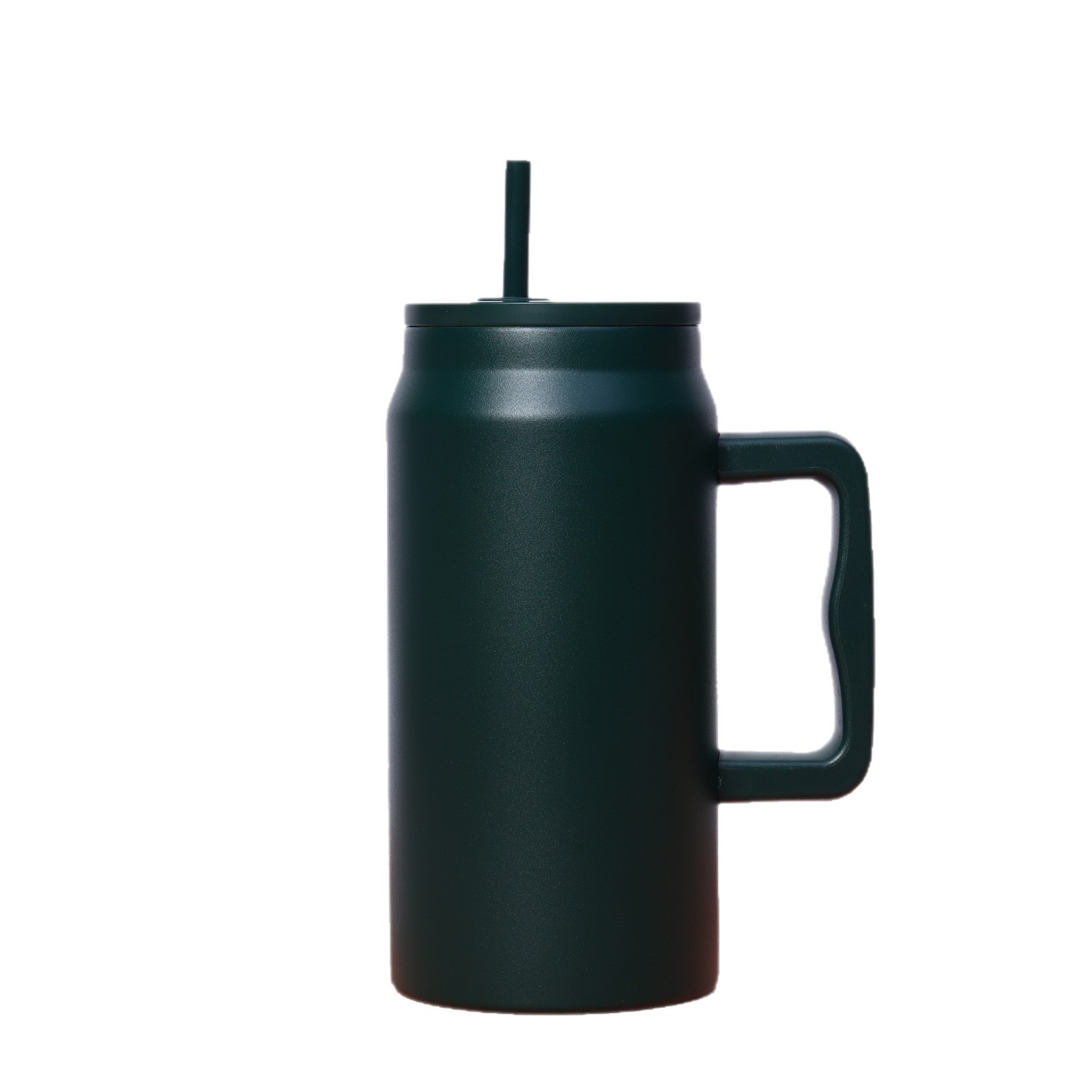 50oz of 50 oz Reusable Stainless Steel Insulated Travel Tumbler with Handle and Straw Lid