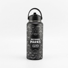 USA National Parks Water Bottle with 63 Collectible Stickers