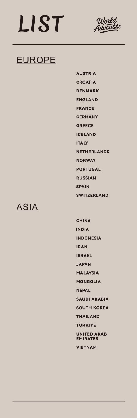 Close-up of collectible country travel stickers featuring international destinations