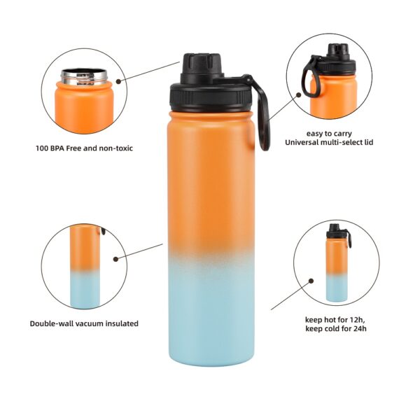 22oz sport water bottle lead-free