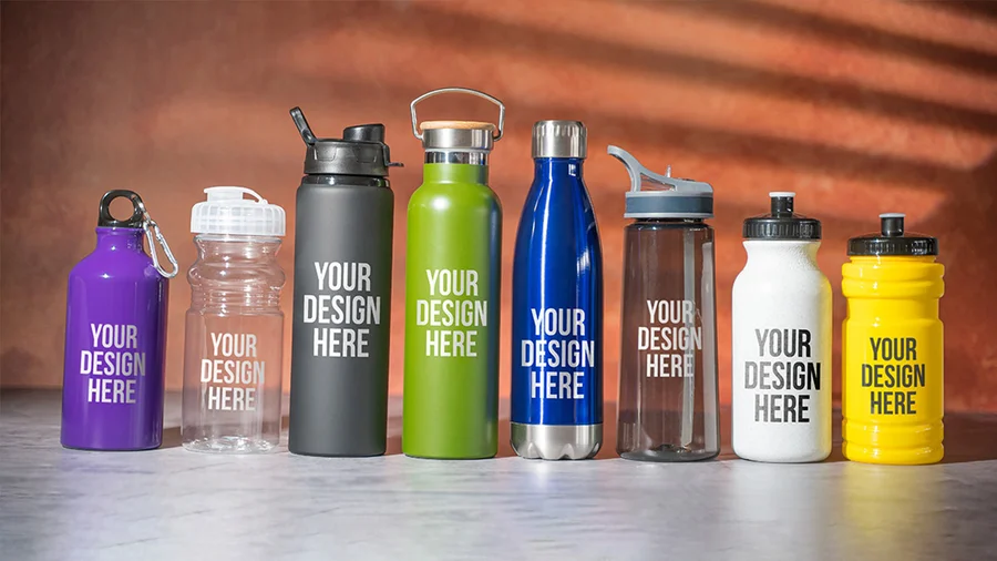Custom water bottles