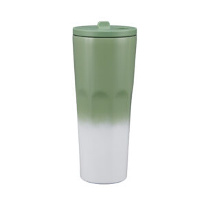 700ml Gradient Stainless Steel Coffee Tumbler with Straw